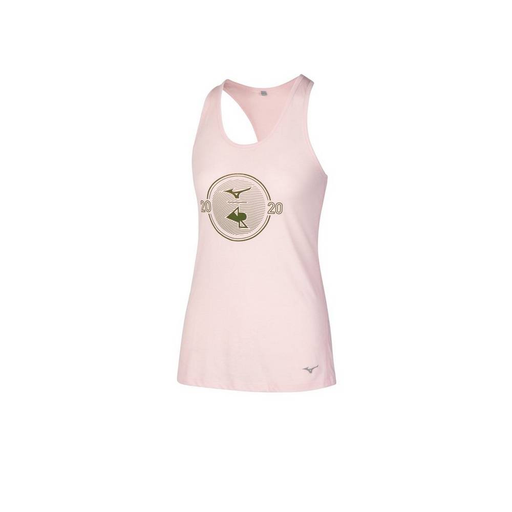 Damske Tank Top Mizuno April Ross Vision Graphic Ruzove Vypredaj CZRS58267